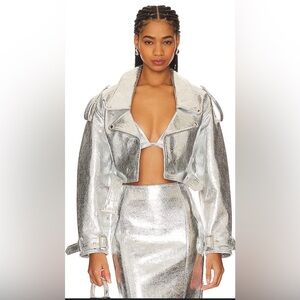 New Retrofete Metallic Silver Blazer